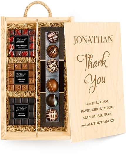Get Well Soon Personalised Variety Chocolate Tasting Experience - Ganache Selection